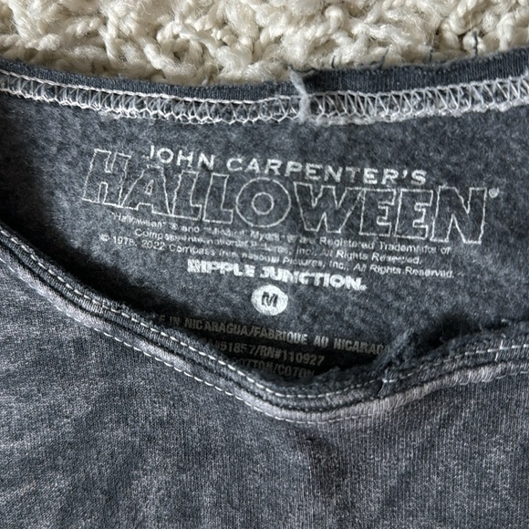 Gray, medium, “Halloween” graphic sweatshirt, soft inside - Picture 2 of 4